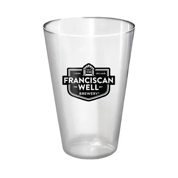 Clear color option for 16 Oz. Plastic Pint Glass