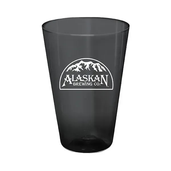 Smoke color option for 16 Oz. Plastic Pint Glass
