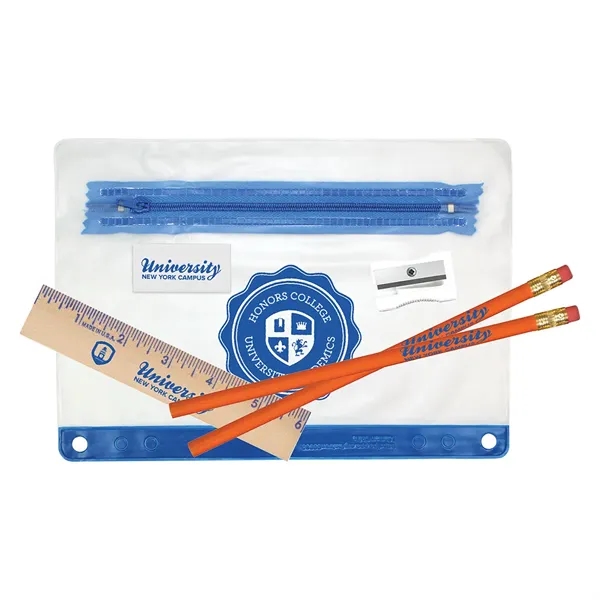 Blue color option for Clear Translucent School Kit