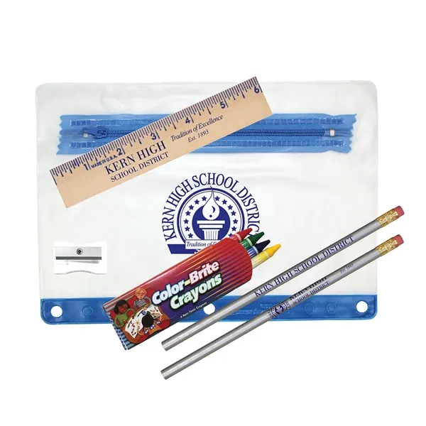 Blue color option for Clear Translucent School Kit
