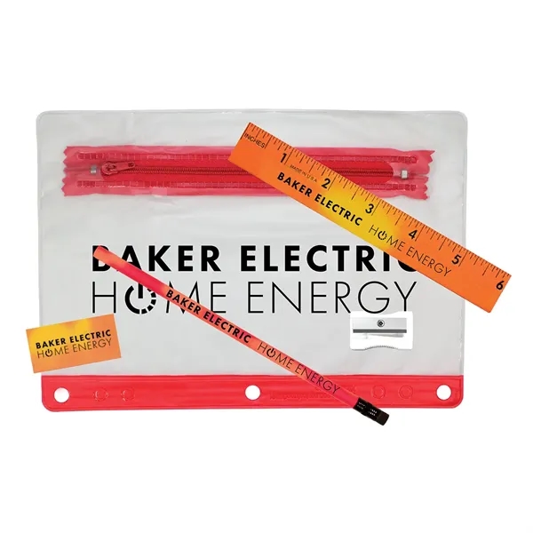 Red color option for Clear Translucent Mood™ School Kit