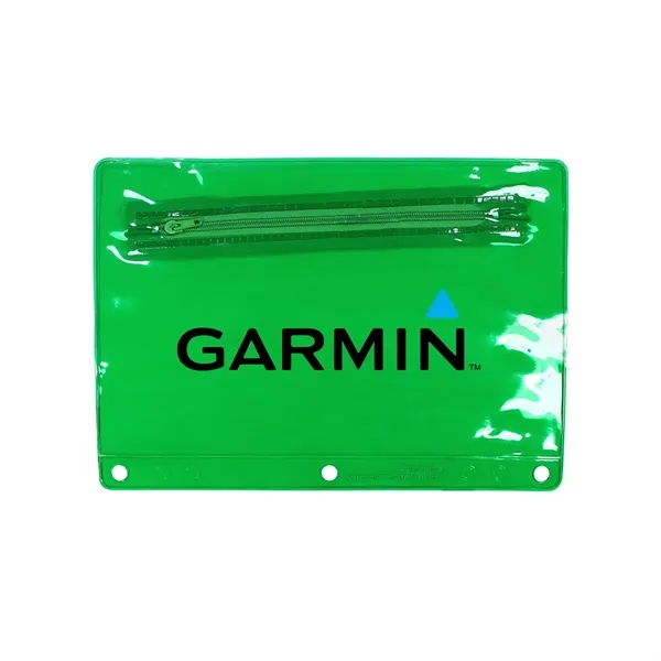 Trans Green color option for Premium Transparent Vinyl Zippered Pack, Full Color Digital