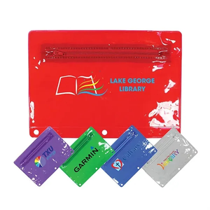 Photo of Premium Transparent Vinyl Zippered Pack, Full Color Digital