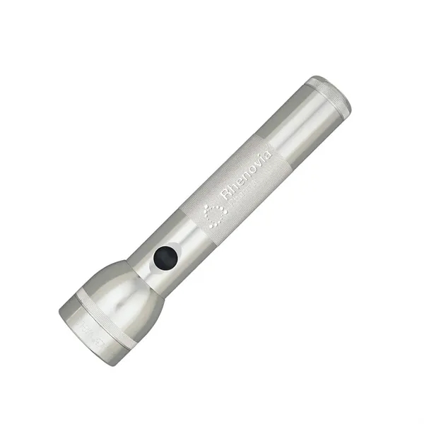 Silver color option for S2 D Maglite® 2 D Laser Engraved