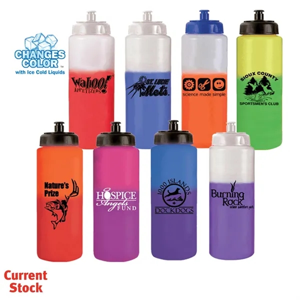 Blue To Purple color option for Mood™ 32 Oz. Sports Bottle With Push 'N Pull Cap