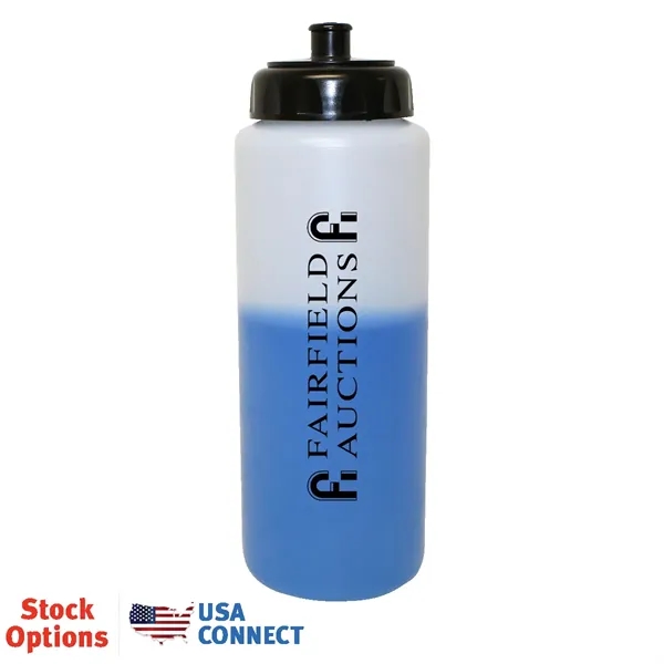Frosted To Blue color option for Mood™ 32 Oz. Sports Bottle With Push 'N Pull Cap