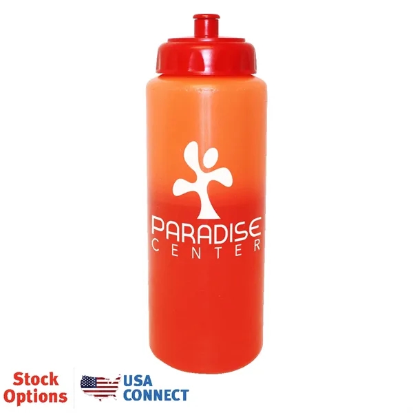 Orange To Red color option for Mood™ 32 Oz. Sports Bottle With Push 'N Pull Cap
