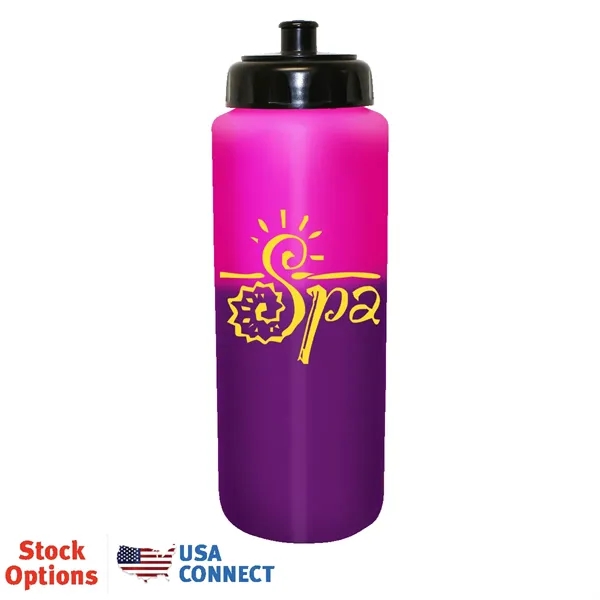 Pink To Purple color option for Mood™ 32 Oz. Sports Bottle With Push 'N Pull Cap