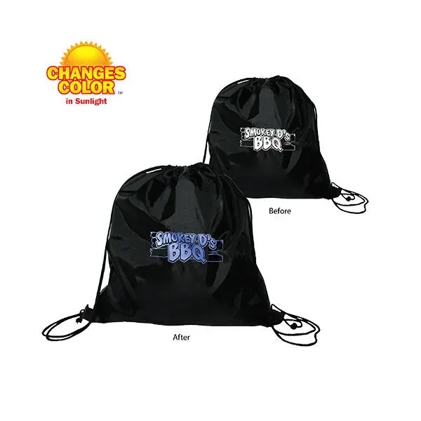 Black color option for Sun Fun Drawstring Backpack