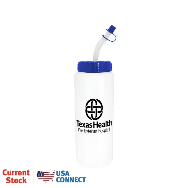 Frosted color option for 32 Oz. Sports Bottle With Flexible Straw