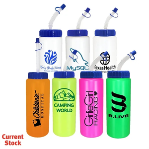 Photo of 32 Oz. Sports Bottle With Flexible Straw
