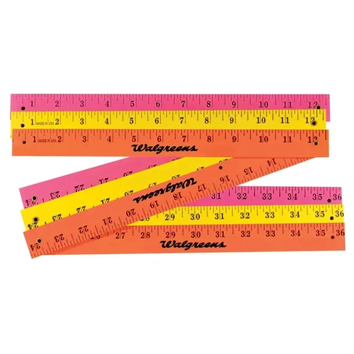 Main photo of Folding Yardsticks   Fluorescent Finish