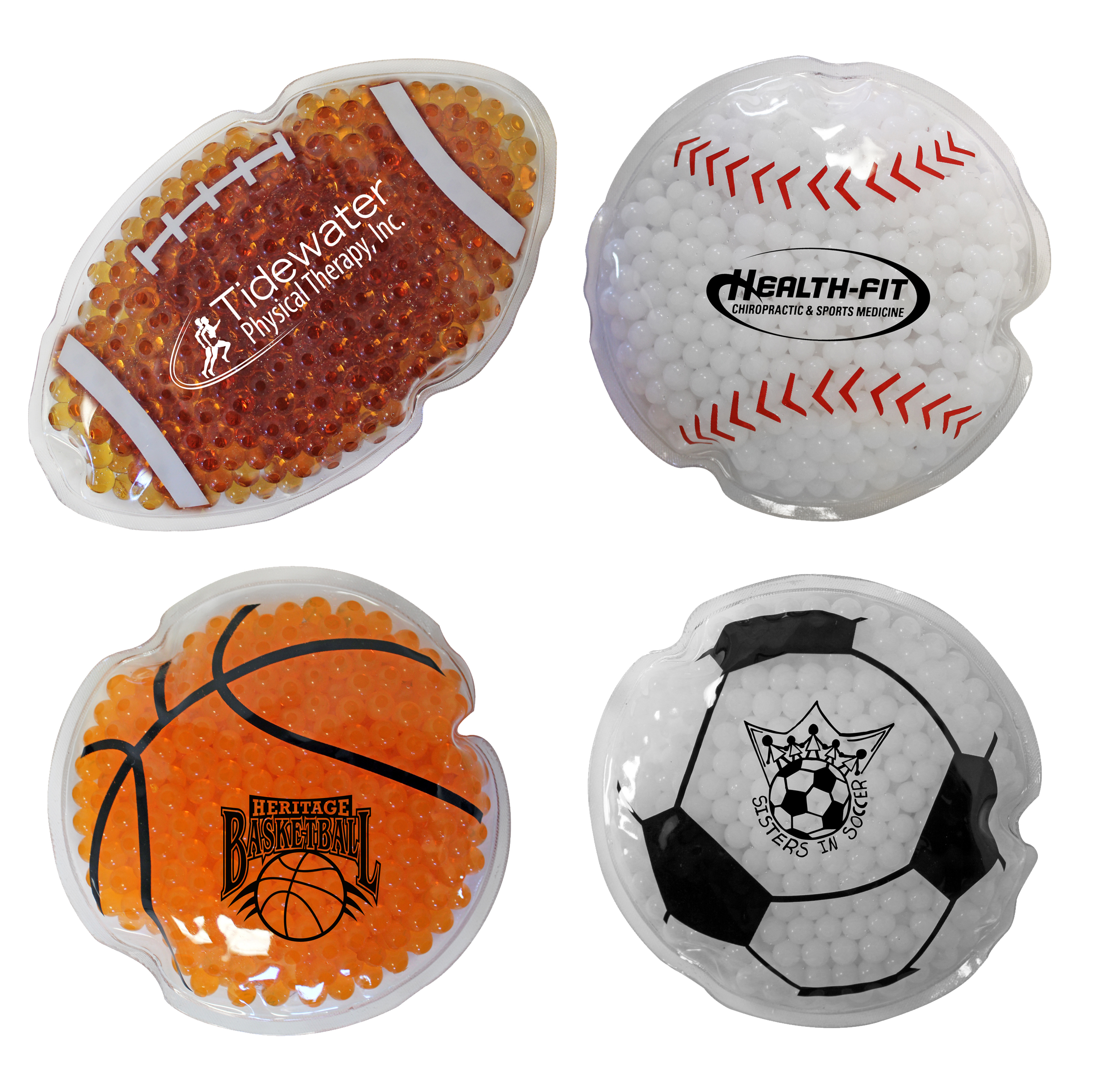 Football color option for Sport Gel Bead Hot/Cold Pack