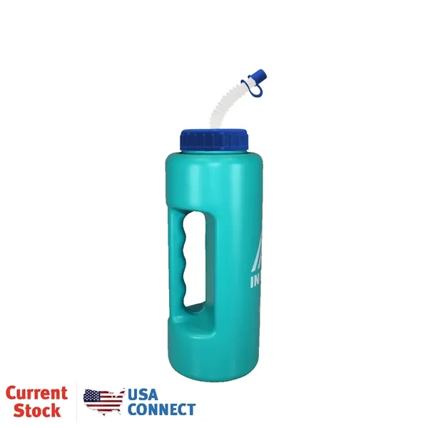 Teal color option for 32 Oz Grip Bottle With Flexible Straw