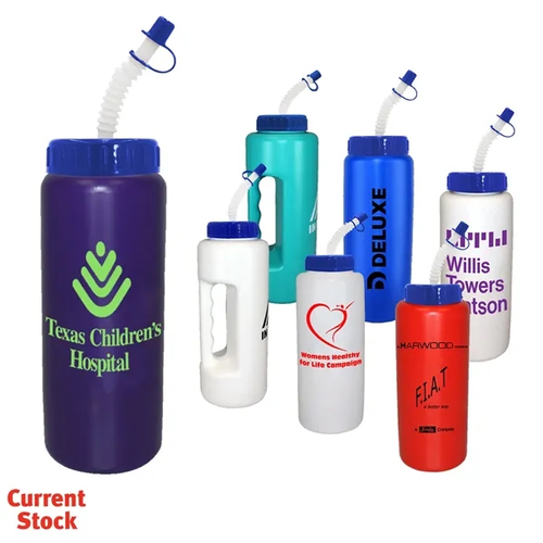Main photo of 32 Oz Grip Bottle With Flexible Straw