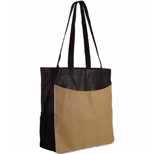 Beige color option for Nw Business Tote Bag, Full Color Digital