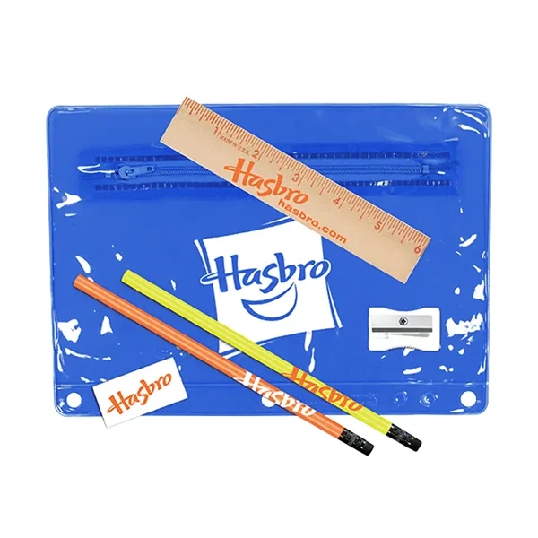 Trans Blue color option for Premium Transparent School Kit