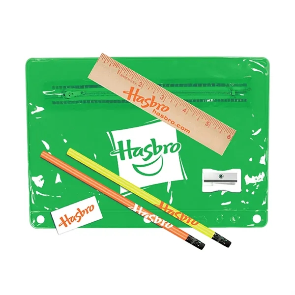 Trans Green color option for Premium Transparent School Kit