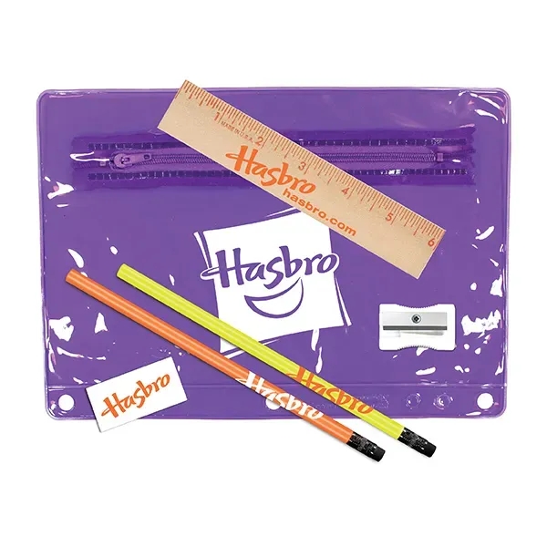 Trans Purple color option for Premium Transparent School Kit