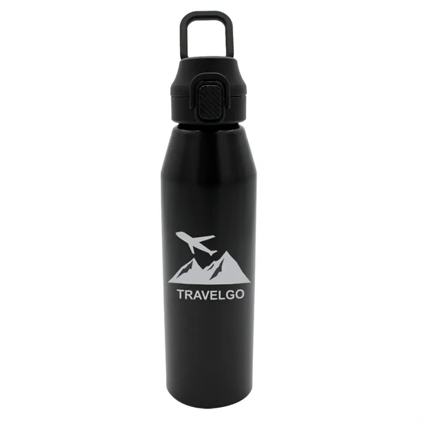 Black color option for 25 Oz. Recycled Aluminum Bottle With Chug Lid