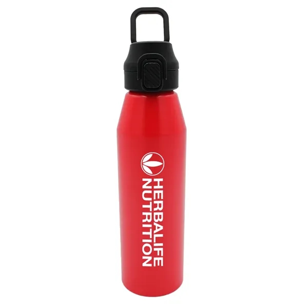 Red color option for 25 Oz. Recycled Aluminum Bottle With Chug Lid
