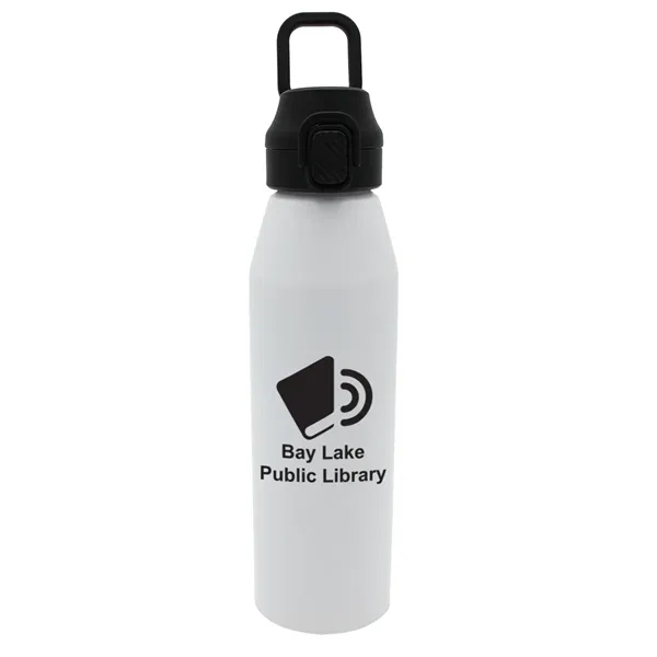 White color option for 25 Oz. Recycled Aluminum Bottle With Chug Lid