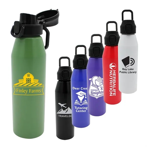 Main photo of 25 Oz. Recycled Aluminum Bottle With Chug Lid