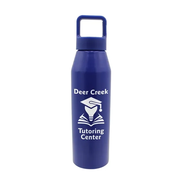 Blue color option for 25 Oz. Recycled Aluminum Bottle With Carabiner Lid