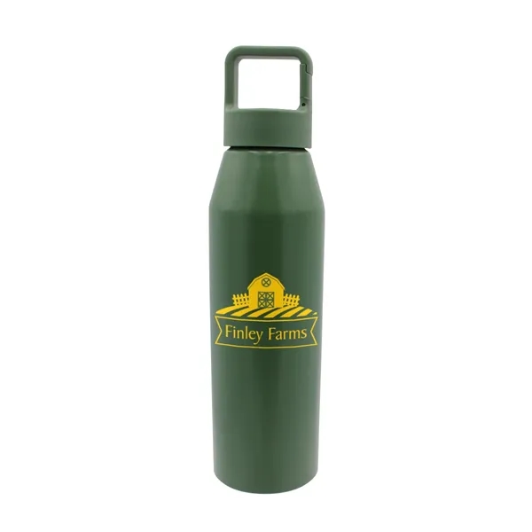 Olive Green color option for 25 Oz. Recycled Aluminum Bottle With Carabiner Lid