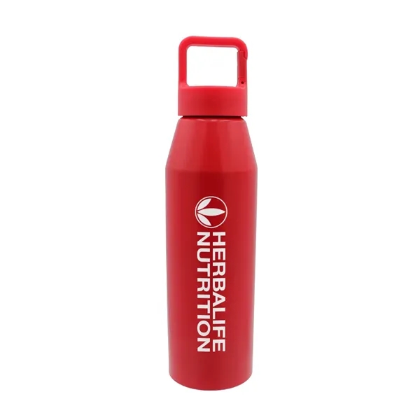Red color option for 25 Oz. Recycled Aluminum Bottle With Carabiner Lid