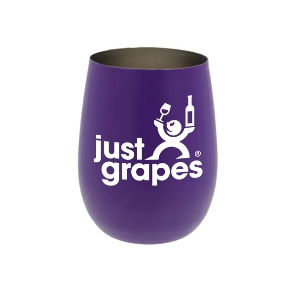 Purple color option for 12 Oz. Recycled Stainless Wine Glass