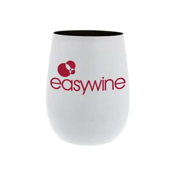 White color option for 12 Oz. Recycled Stainless Wine Glass