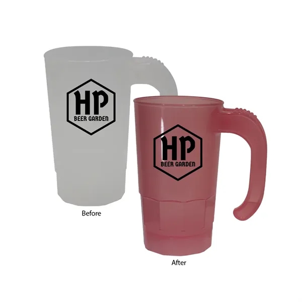 Frosted To Red color option for Sun Fun 20 Oz. Stackable Beer Stein