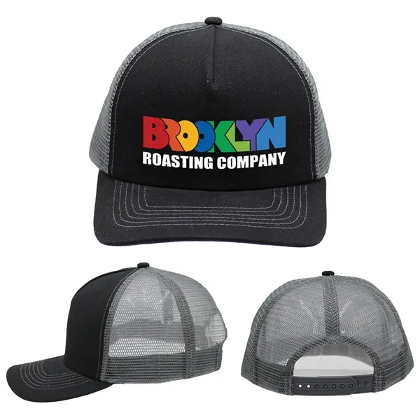 Black color option for Hype Mesh Trucker, Full Color Digital