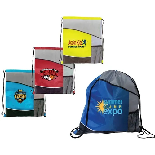 Main photo of Varsity Drawstring Backpack, Full Color Digital
