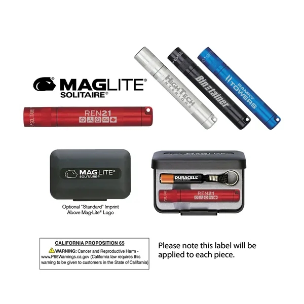 Extra color option for K3 A Maglite® Solitaire 1 Aaa, Laser Engraved