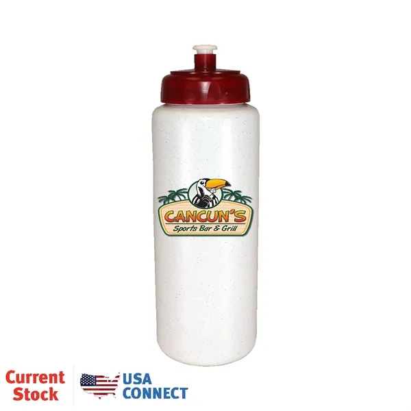 Granite color option for 32oz. Sports Bottle W/Push 'N Pull Cap, Full Color Digital