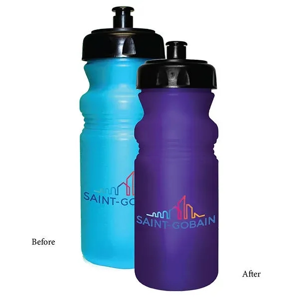 Lt. Blue To Violet color option for Sun Fun 20 Oz. Cycle Bottle, Full Color Digital Direct