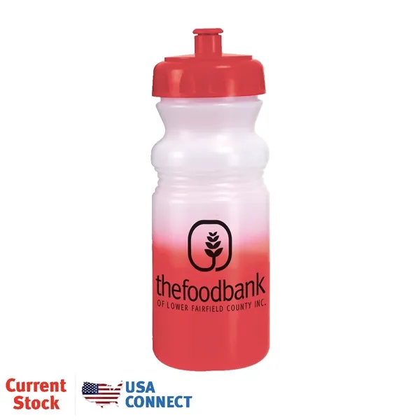 Frosted To Red color option for Mood™ 20 Oz. Cycle Bottle   Push And Pull Cap