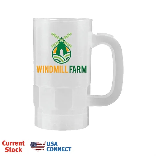 Frosted color option for 14 Oz. Beer Stein (1 Side), Full Color Digital