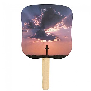 Photo of Stock Design Hand Fan   Cross