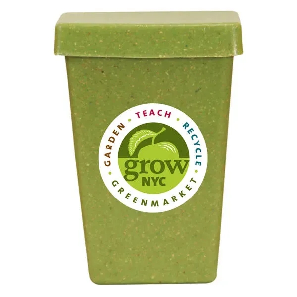 Green color option for Promo Planter, 1 Pack Planter, Full Color Digital