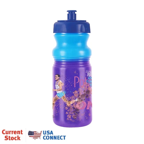 Blue To Purple color option for Mood™ 20 Oz. Cycle Bottle, Push And Pull Cap, Full Color D