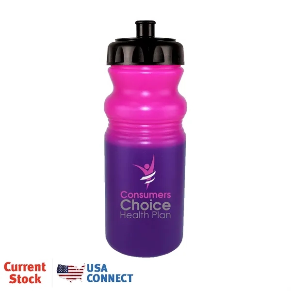 Pink To Purple color option for Mood™ 20 Oz. Cycle Bottle, Push And Pull Cap, Full Color D