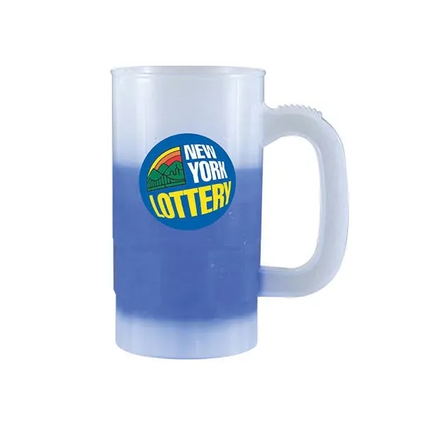Frosted To Blue color option for Mood™ 14 Oz. Beer Stein (1 Side), Full Color Digital