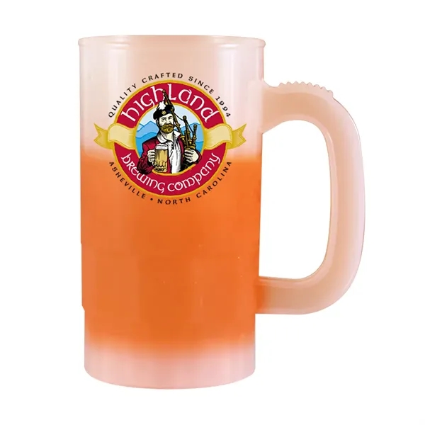 Frosted To Orange color option for Mood™ 14 Oz. Beer Stein (1 Side), Full Color Digital