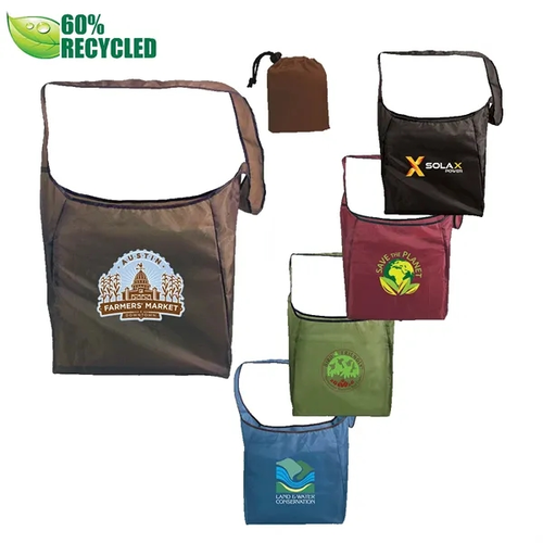 Main photo of Rpet Fold Away Sling Bag, Full Color Digital