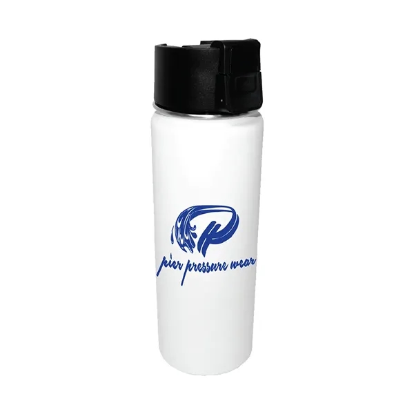 White color option for Halcyon® 20 Oz. Sport Bottle W/ Push Button Lid