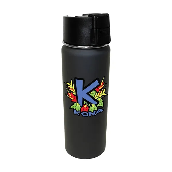 Black color option for Halcyon® 20 Oz. Sport Bottle W/ Push Button Lid, Full Color