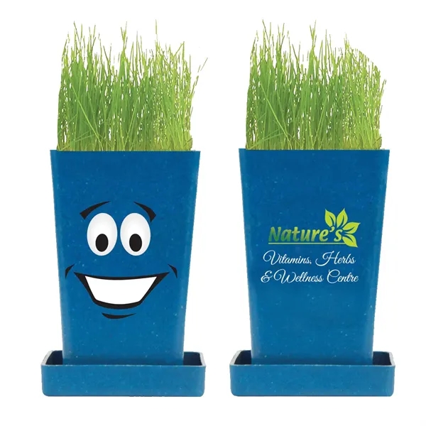 Blue color option for Expression Planter 1 Pack Planter, Full Color Digital